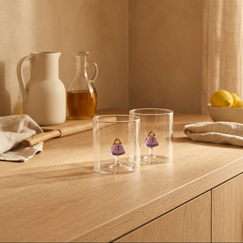 Monterey - Set of 2 Bag Tumblers - Borosilicate Glass - 250ml