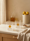 Monterey - Lot De 2 Gobelets Oranges - Verre Borosilicate