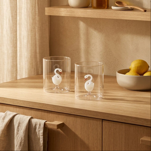 Monterey - Set of 2 Swan Tumblers - Borosilicate Glass - 250ml