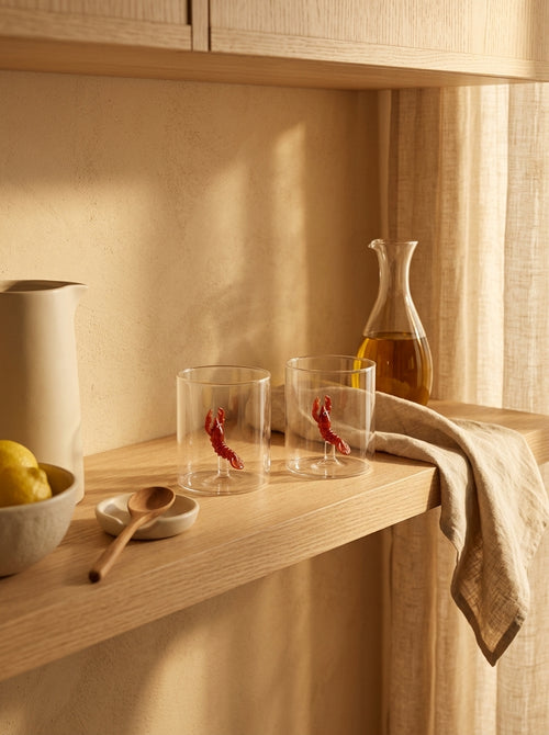 Monterey - Lot De 2 Gobelets Homards - Verre Borosilicate