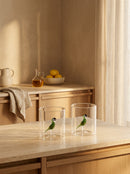 Monterey - Lot De 2 Gobelets Perroquets - Verre Borosilicate