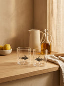 Monterey - Lot De 2 Gobelets Requins - Verre Borosilicate