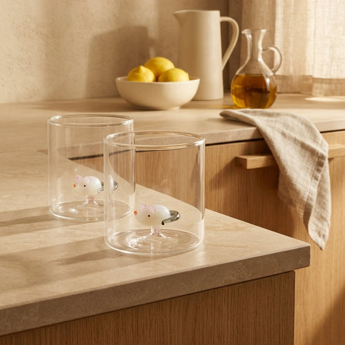 Monterey - Set of 2 Mouse Cups - Borosilicate Glass - 250ml