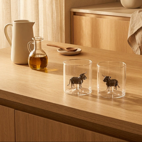Monterey - Set of 2 Bull Cups - Textile - 250ml