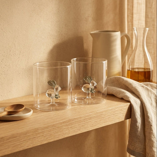 Monterey - Set of 2 Rabbit Tumblers - Borosilicate Glass - 250ml
