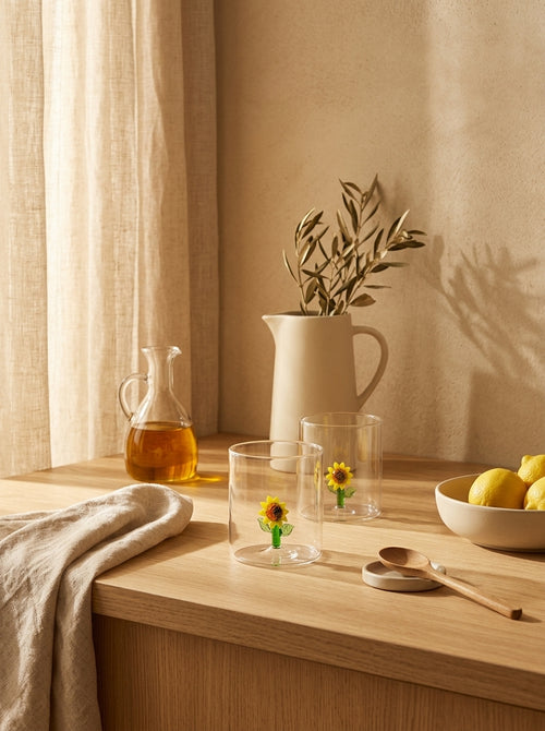 Monterey - Lot De 2 Gobelets Tournesols - Verre Borosilicate