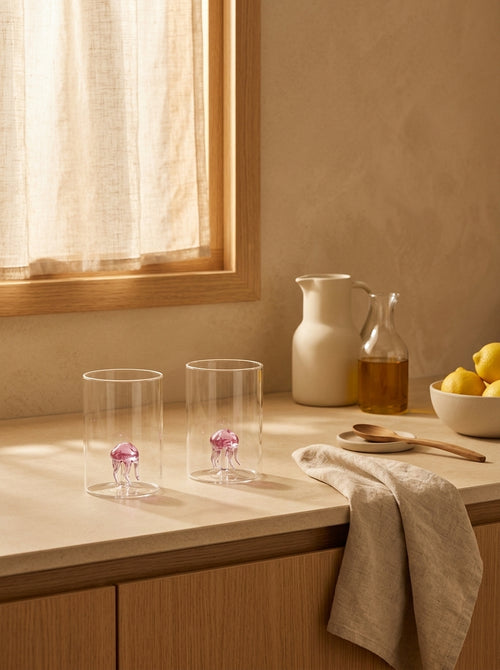 Monterey - Lot De 2 Gobelets Méduses - Verre Borosilicate