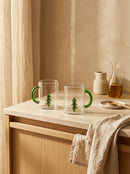 Monterey - Lot De 2 Mugs Sapins - Verre Borosilicate