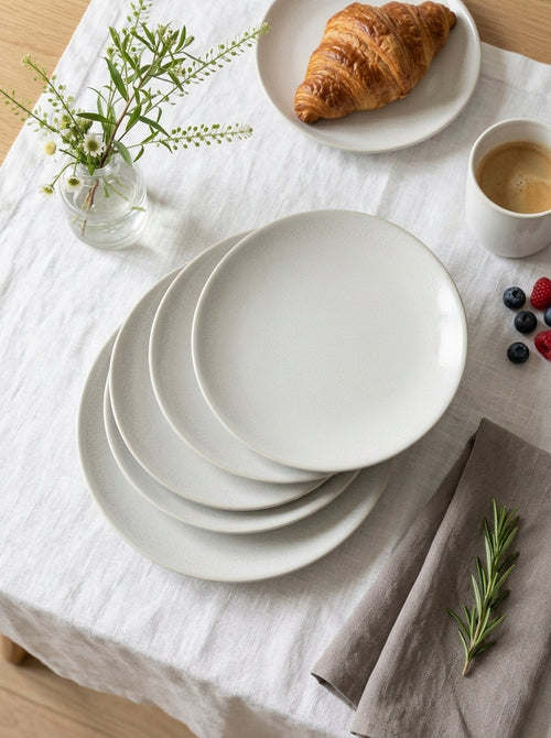 Tourron - Lot De 4 Assiettes - Taille S - Neige