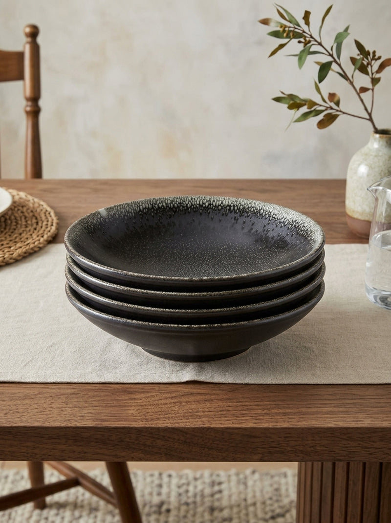 Tourron - Lot De 4 Assiettes Creuses - Celeste