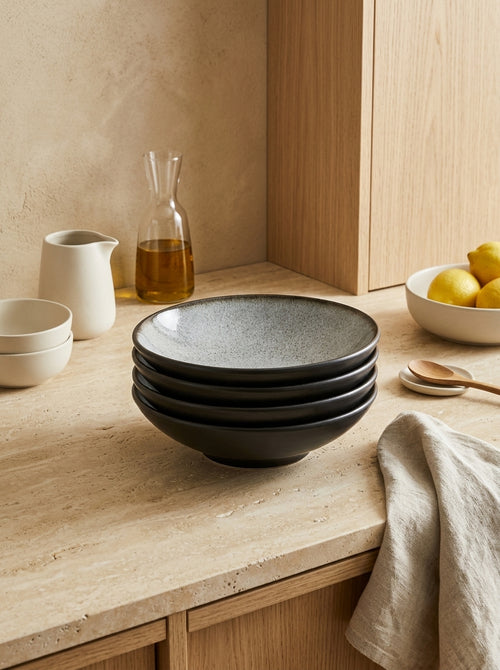 Tourron - Lot De 4 Assiettes Creuses - Ecorce