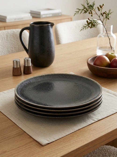 Tourron - Lot De 4 Assiettes - Taille L - Celeste