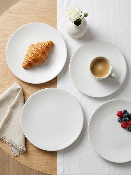 Tourron - Lot De 4 Assiettes - Taille L - Neige