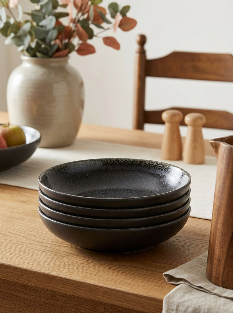 Tourron - Lot De 4 Assiettes Pastas - Celeste