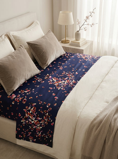 Aurore - Drap Plat Satin De Coton Aurore Rose
