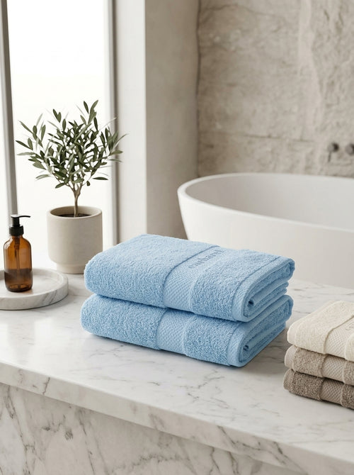 Brise - Combed Cotton Towel - Brise Powder Blue
