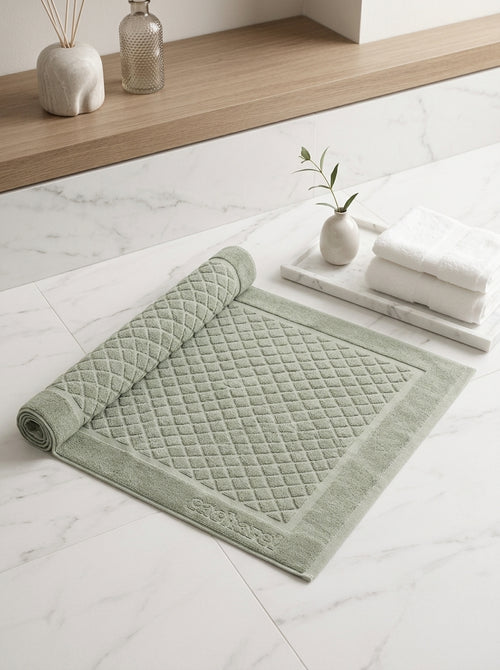 Design 1 - Almond Green Bath Mat