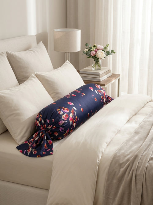 Aurore - Aurore Cotton Satin Bolster Case Pink