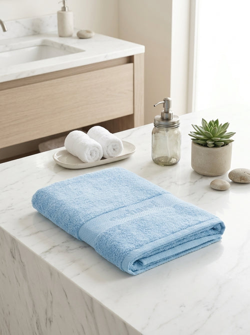 Brise - Toalla de baño de algodón peinado - Brise Azul Polvo