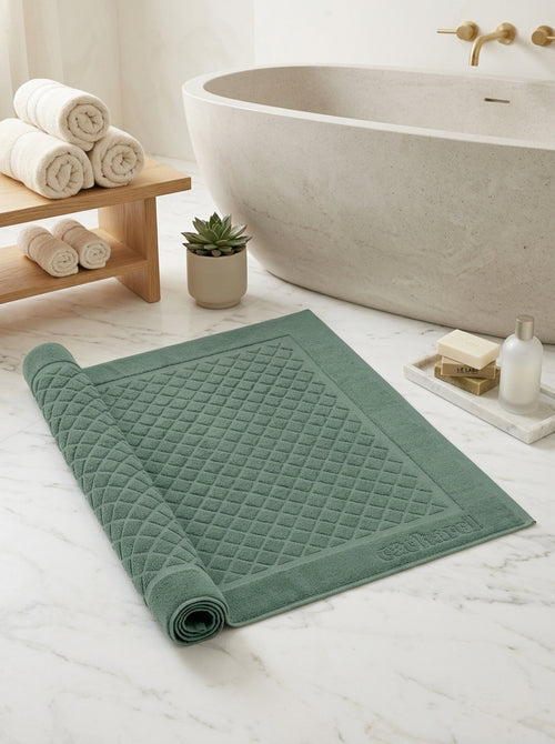 Design 1 - Bottle Green Bath Mat