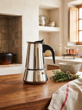 Cafetera italiana - Acero inoxidable - Plata