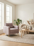 Glimar - Sillón de Microfibra - Gris Claro