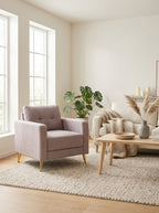 Glimar - Sillón de Microfibra - Gris Claro