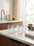 Set Of 4 Tall Cups - Transparent