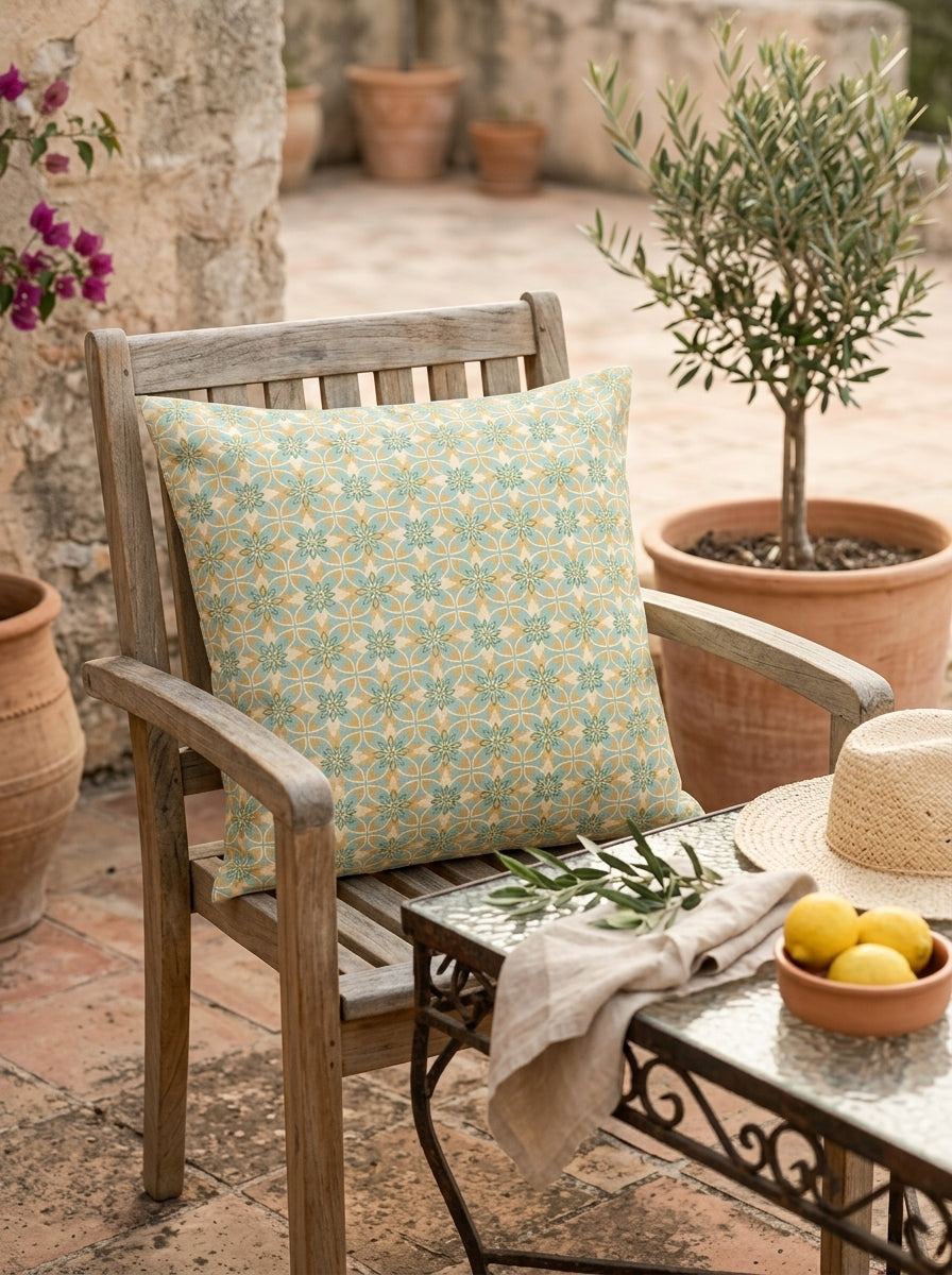 Nour - Housse De Coussin D'Extérieur - Celadon