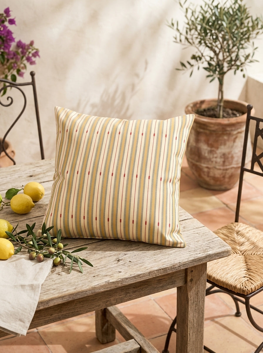 Victor - Housse De Coussin D'Extérieur - Ocre
