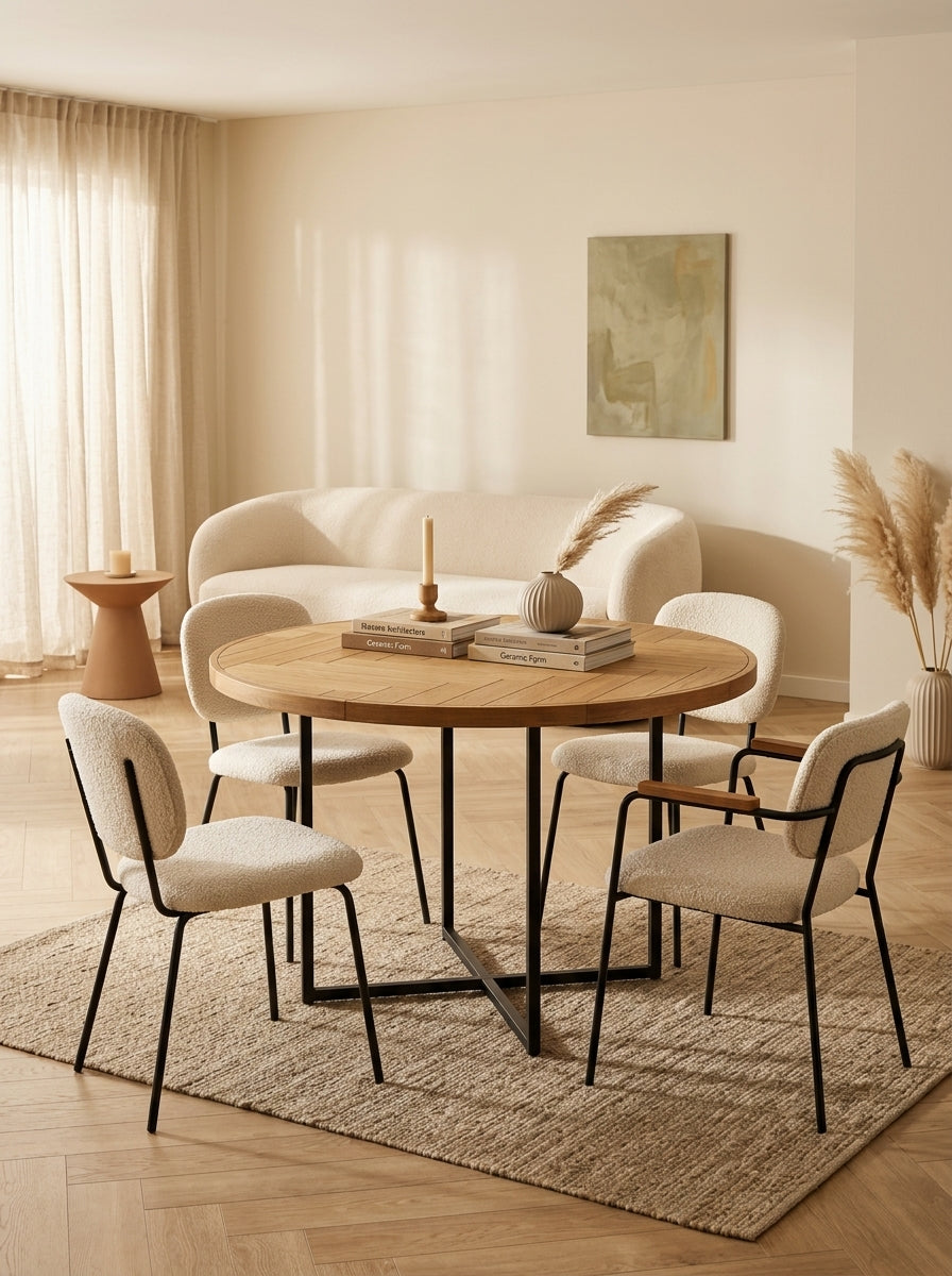 Clase 120 - Mesa de Comedor - Madera - Roble/Marrón
