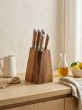 Neva - Ceppo di 5 coltelli - Legno