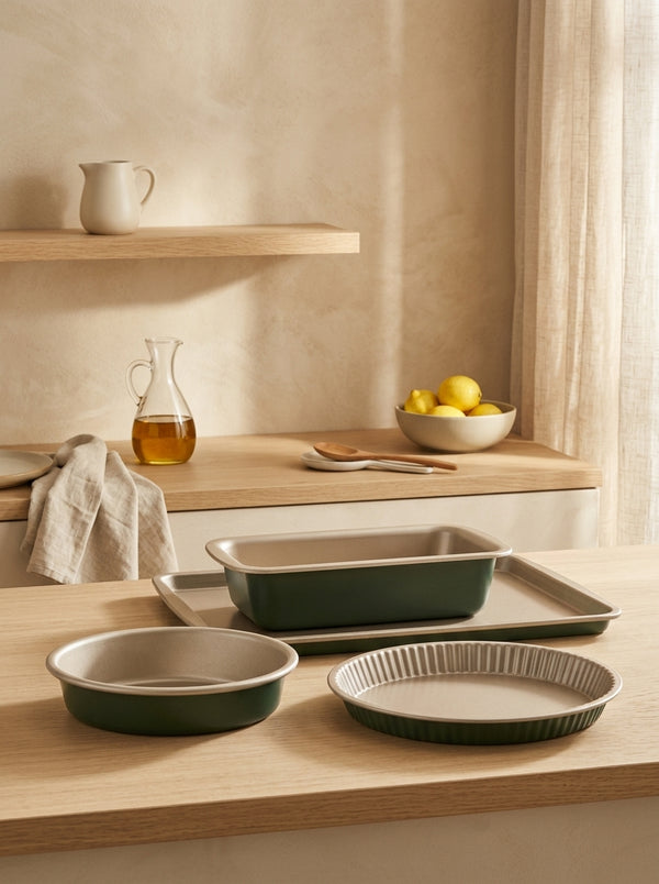 Aloe - Set Pasticceria 4 Pezzi - Champagne/Verde