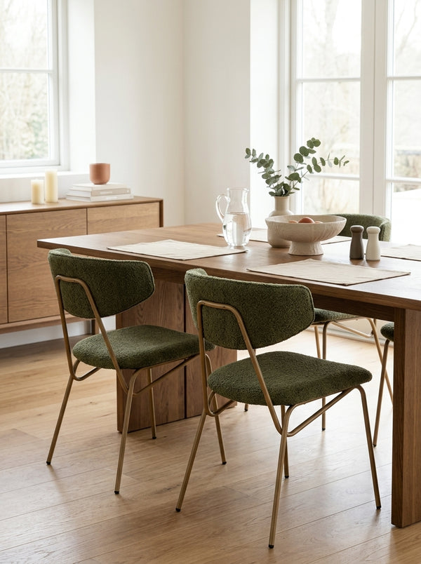 Set Of Chairs (2 Pieces) Nancy - Green / Gold
