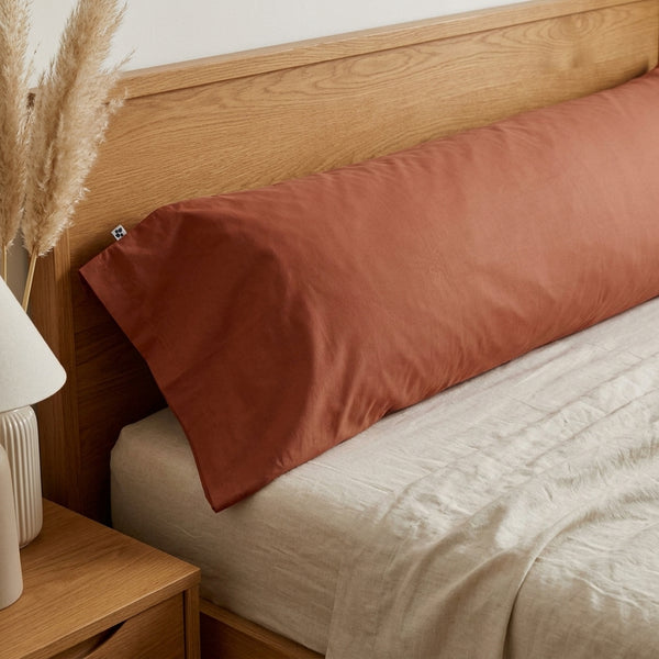 Perrine - Taie De Traversin - Percale Unie - Tomette