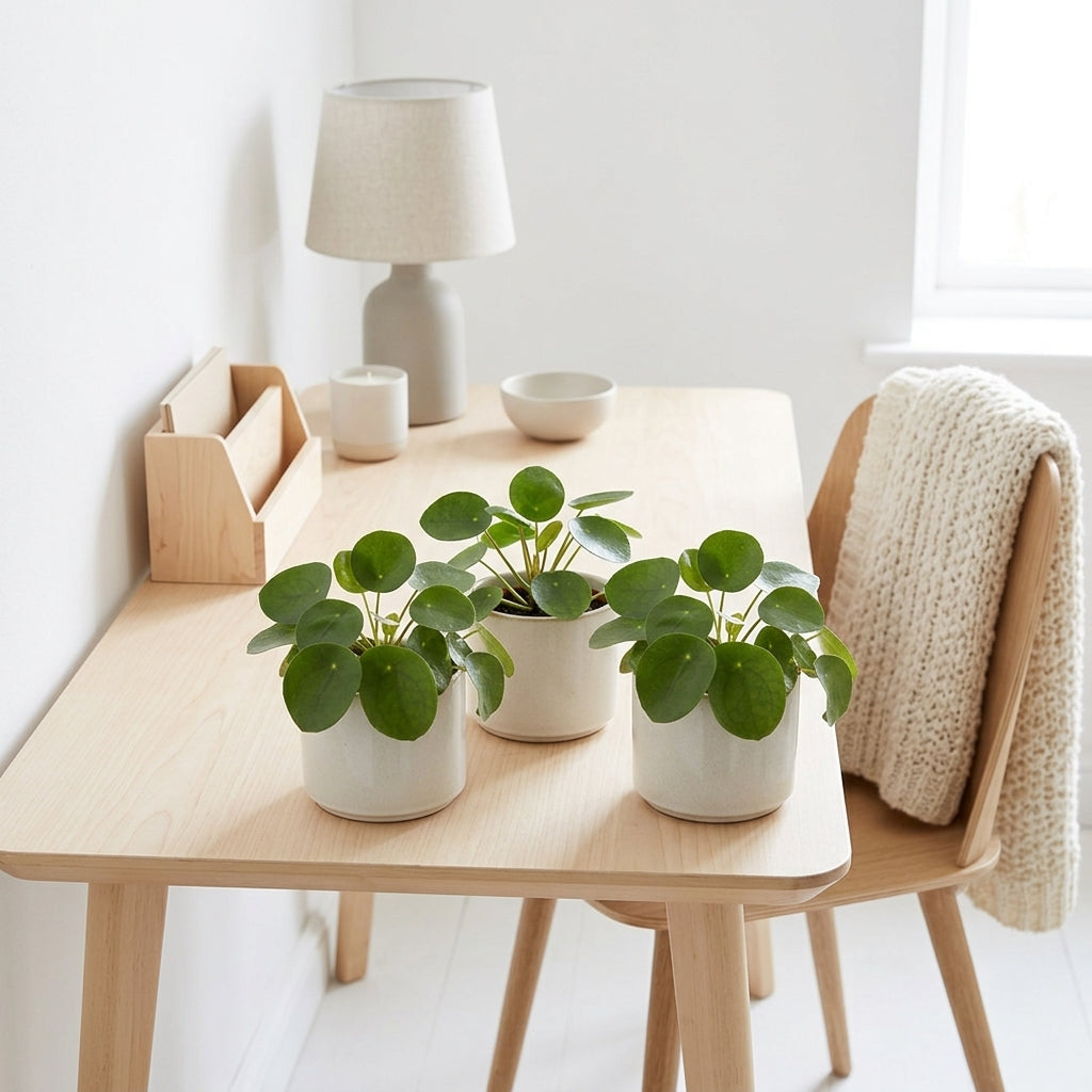 Set of 3 Pilea Peperomioides – Indoor Plant