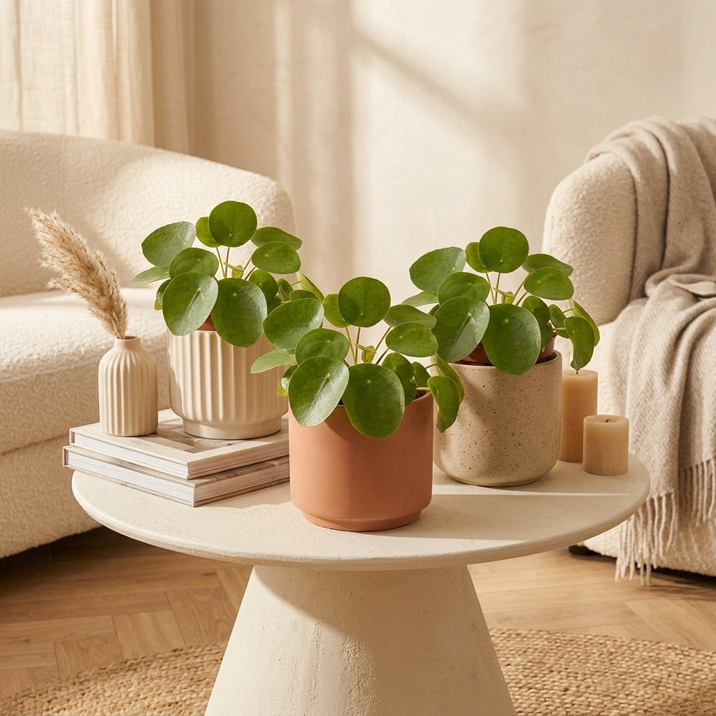 Set of 3 Pilea Peperomioides – Indoor Plant