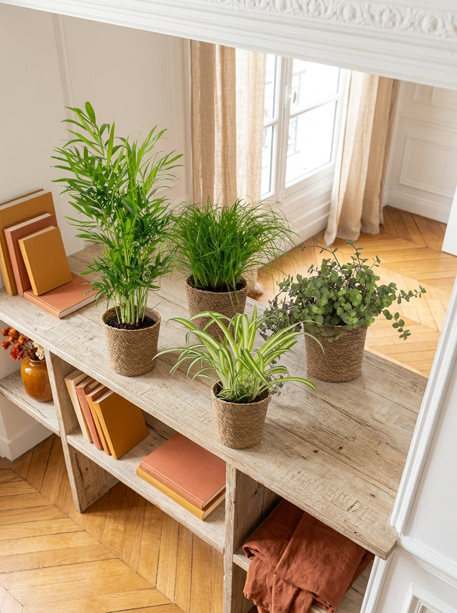 Mélange De 4 Plantes Pet-Friendly Avec Paniers – Plante D'Intérieur