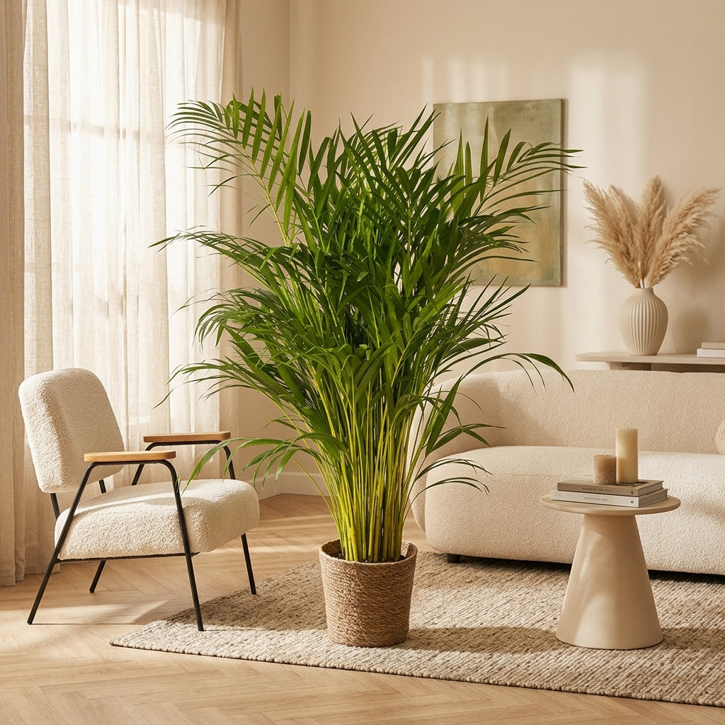 Palmier Areca Avec Panier – Plante D'Intérieur