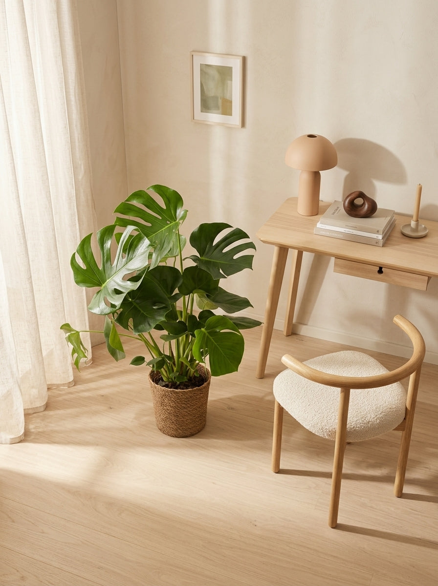 Monstera Deliciosa Avec Panier – Plante D'Intérieur