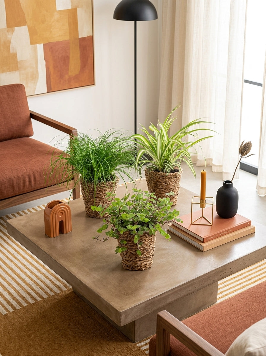 Mélange De 3 Plantes Pet-Friendly Avec Paniers – Plante D'Intérieur