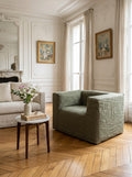 Sillón de lino - Caqui