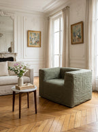 Sillón de lino - Caqui