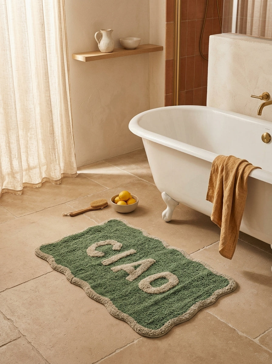 Tapis De Bain "Ciao" Vert
