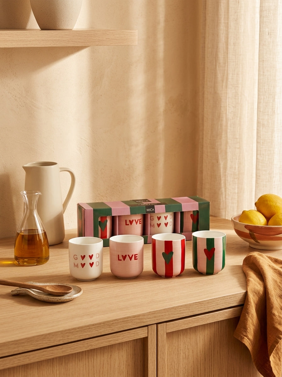 Taza Lucky - Set de regalo de 4