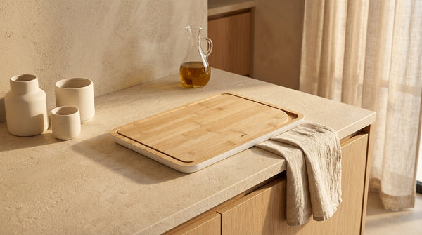 Medium Bamboo Chopping Board - Beige
