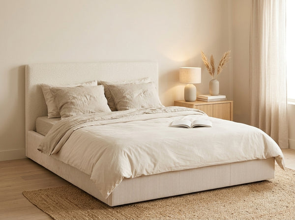 Isa - Ottoman Bed - Corduroy - Beige