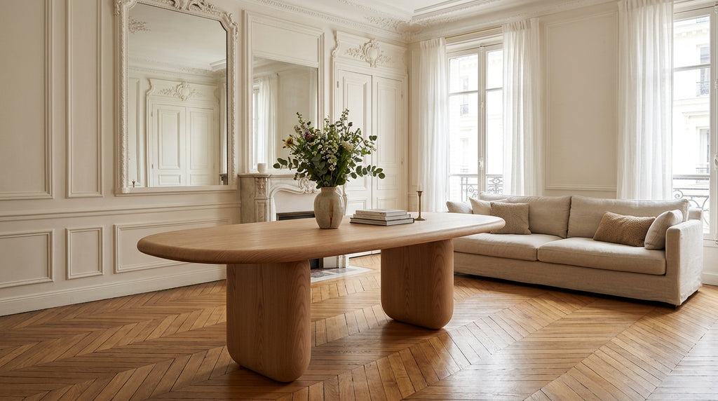 WOAK - Tavolo Cairn in rovere lucido 300X120Xh75Cm