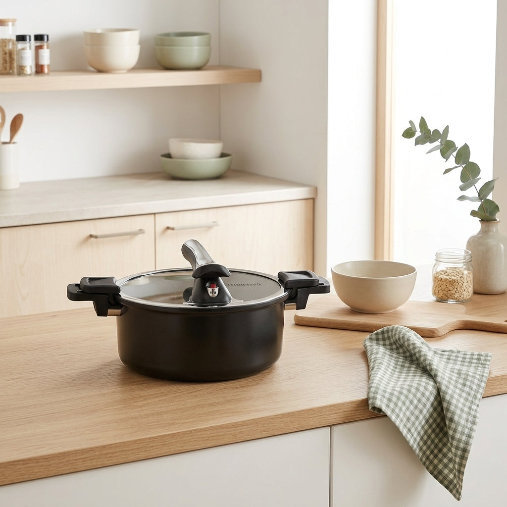 Gam'Hotel - Cuiseur 'Temps De Cuisson Rapide' - 28Cm 6,6L - Noir
