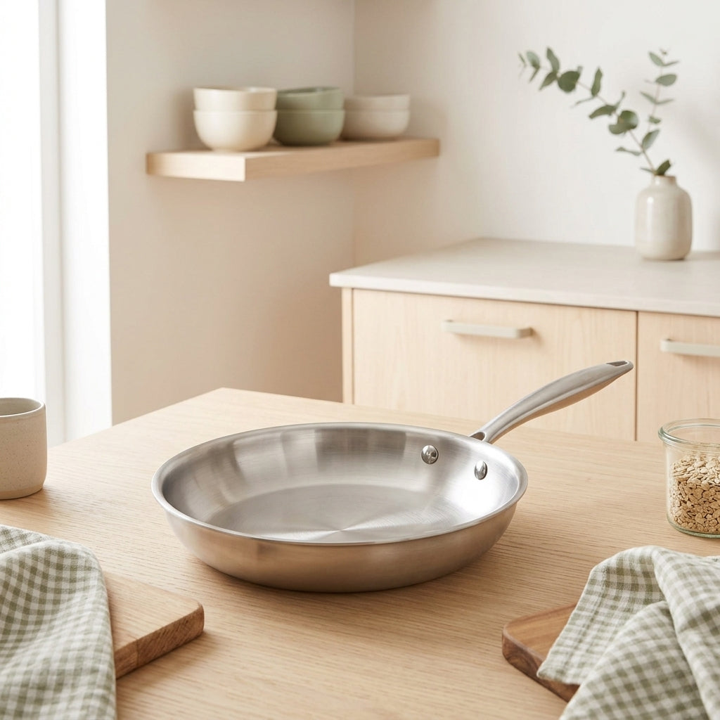 Gam'Hotel - Padella a tre strati per induzione - 20 cm - Argentato